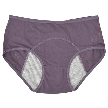 LunaCool Leakproof Panties – Ice Silk Menstrual Briefs | Mid Waist, Waterproof & Sexy Design