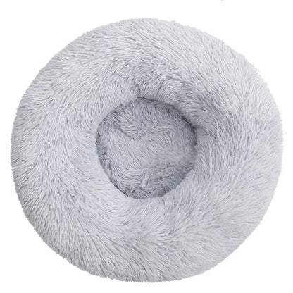 SnuggleNest Pet Bed – Round Plush Bed for Cats & Dogs (Winter Warm, 40–90cm)