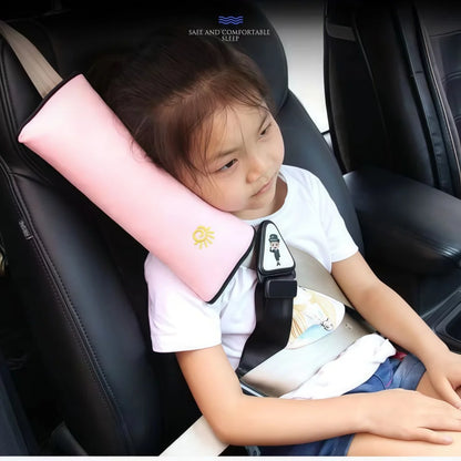 SnuggleShield Shoulder Sleeve – Adjustable Kids Car Safety Belt Cover | Soft Plush Cushion