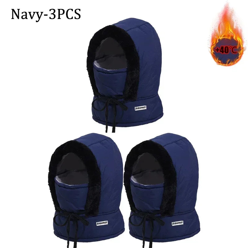 ArcticShield Hood Scarf – Thermal Balaclava for Cold Weather | Windproof Plush Neck & Face Cover