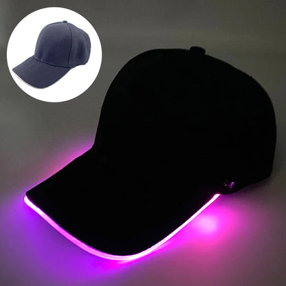 LumiGroove Flash Hat – LED Light-Up Glow Cap for Clubs, Bars & Performances | Rave Headwear