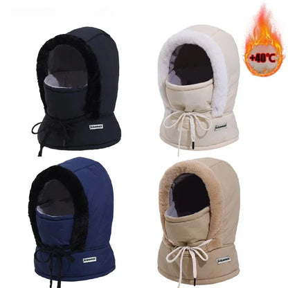 ArcticShield Hood Scarf – Thermal Balaclava for Cold Weather | Windproof Plush Neck & Face Cover