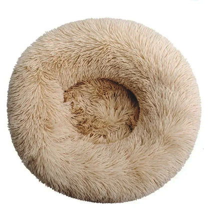 SnuggleNest Pet Bed – Round Plush Bed for Cats & Dogs (Winter Warm, 40–90cm)