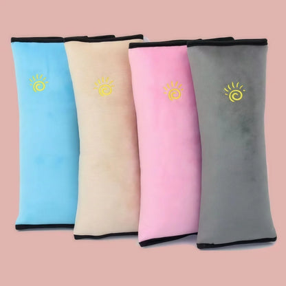SnuggleShield Shoulder Sleeve – Adjustable Kids Car Safety Belt Cover | Soft Plush Cushion