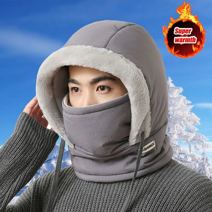 ArcticShield Hood Scarf – Thermal Balaclava for Cold Weather | Windproof Plush Neck & Face Cover