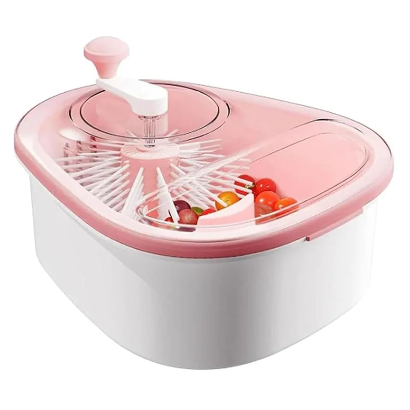FreshSpin Bowl – Portable Fruit & Veg Washing and Drying Bowl | Hands-Free Kitchen Tool
