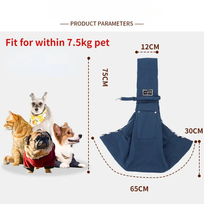 FetchMate Carry Sling – Hands-Free Pet Carrier Bag for Dogs & Cats | Outdoor Travel Ready
