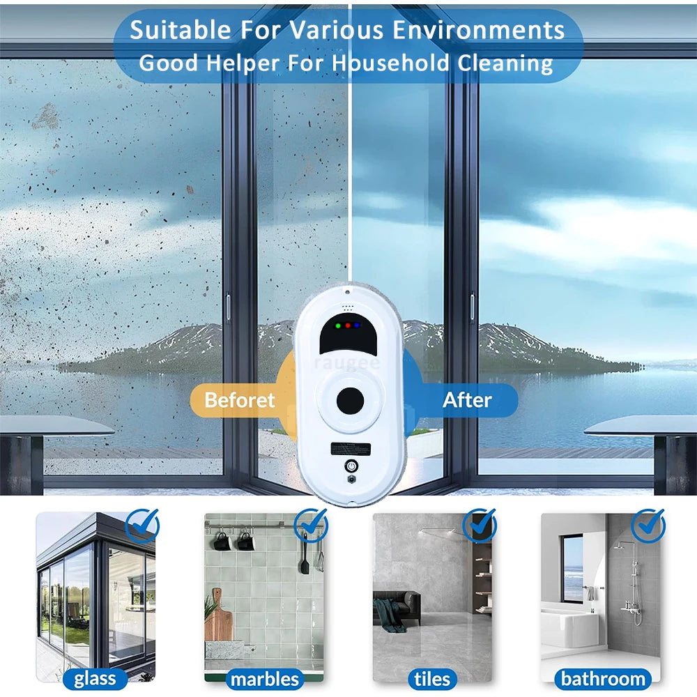 ShineMate Robotic Cleaner – Smart Window Cleaning Robot for Glass Surfaces | Remote-Controlled Washer