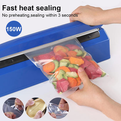 QuickSeal Electric Sealer – Fast Heat Press for Plastic Food Bags | Portable Handheld Packaging Tool