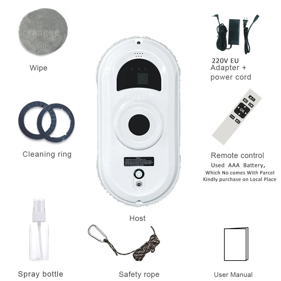 ShineMate Robotic Cleaner – Smart Window Cleaning Robot for Glass Surfaces | Remote-Controlled Washer