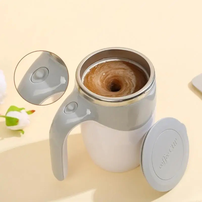 MixiCup Turbo – Self-Stirring Coffee Mug | Electric Auto Mixer for Hot Drinks