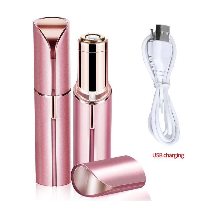 Depiladora facial recargable por USB: depilación indolora y elegante