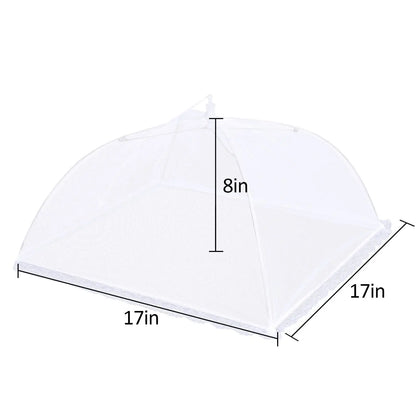 FreshGuard Picnic Covers – Collapsible Mesh Food Tents for Outdoor Use | Pop-Up Fly Nets (3/6/12 Pack)