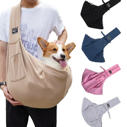 FetchMate Carry Sling – Hands-Free Pet Carrier Bag for Dogs & Cats | Outdoor Travel Ready