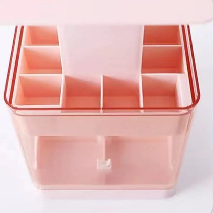 LuxeTidy™ Acrylic Lipstick & Perfume Display – Home & Travel Storage Box