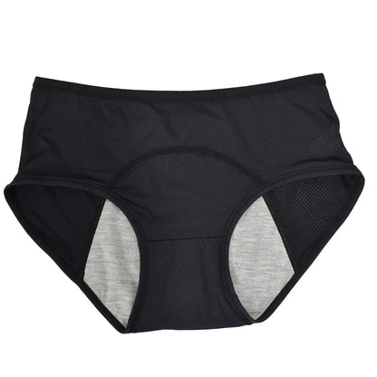 LunaCool Leakproof Panties – Ice Silk Menstrual Briefs | Mid Waist, Waterproof & Sexy Design