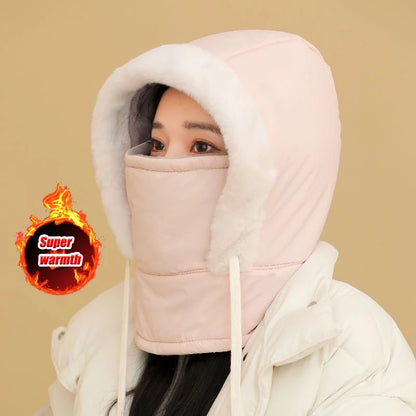 ArcticShield Hood Scarf – Thermal Balaclava for Cold Weather | Windproof Plush Neck & Face Cover