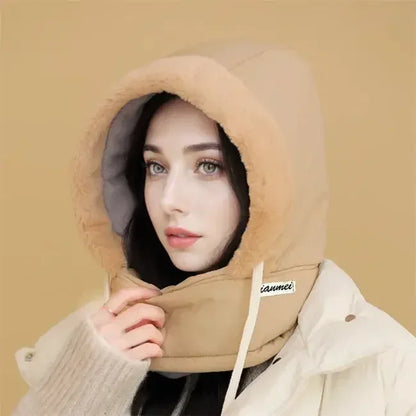 ArcticShield Hood Scarf – Thermal Balaclava for Cold Weather | Windproof Plush Neck & Face Cover
