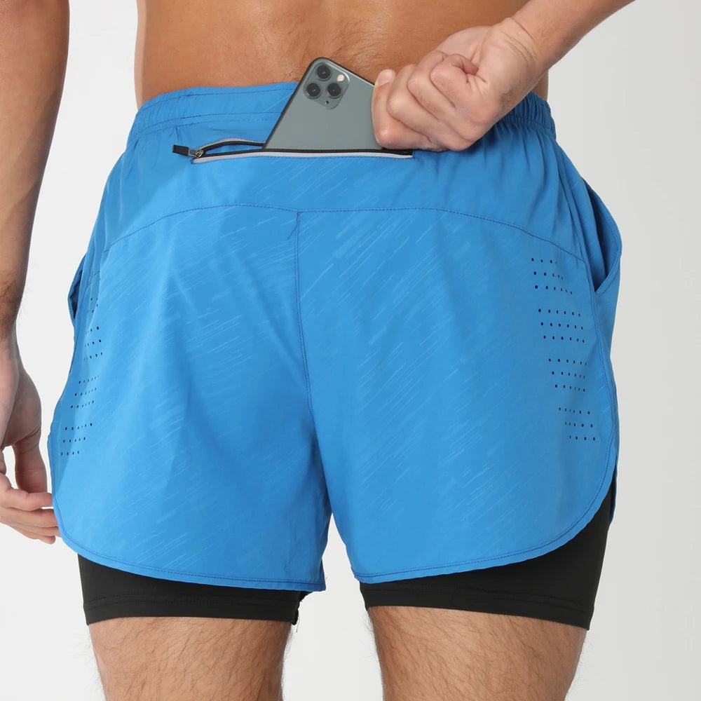 SwiftLayer™ 2-in-1 Men’s Training Shorts – Quick-Dry & Built-In Support