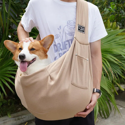 FetchMate Carry Sling – Hands-Free Pet Carrier Bag for Dogs & Cats | Outdoor Travel Ready