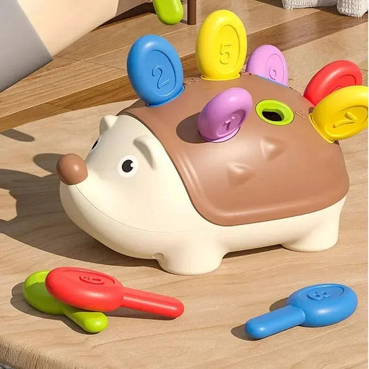 Spike & Learn™ – Montessori Hedgehog Toy for Fine Motor Skills