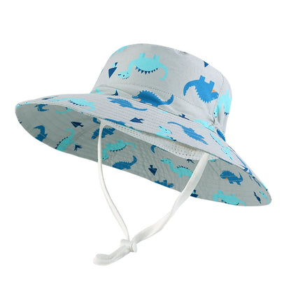 DinoShade Bucket Hat – Dinosaur Sun Hat for Baby & Toddler | Summer UV Cap for Boys & Girls