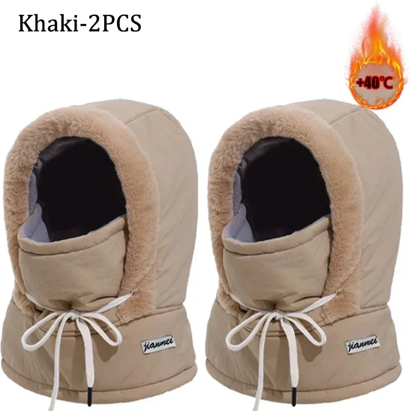 ArcticShield Hood Scarf – Thermal Balaclava for Cold Weather | Windproof Plush Neck & Face Cover