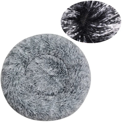 SnuggleNest Pet Bed – Round Plush Bed for Cats & Dogs (Winter Warm, 40–90cm)