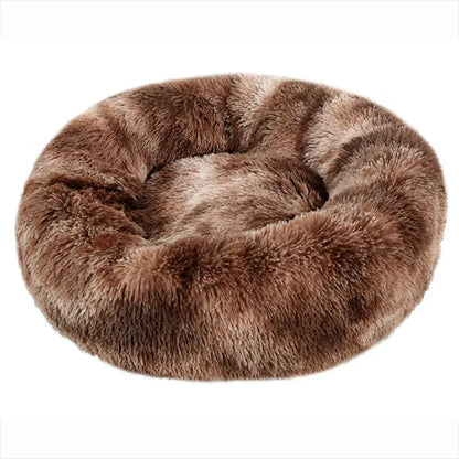 SnuggleNest Pet Bed – Round Plush Bed for Cats & Dogs (Winter Warm, 40–90cm)
