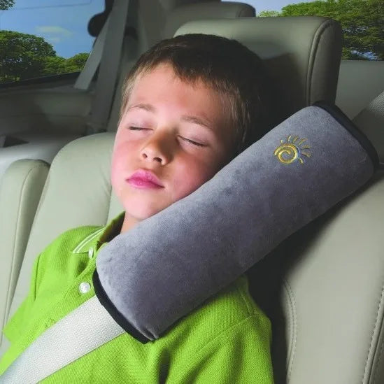 SnuggleShield Shoulder Sleeve – Adjustable Kids Car Safety Belt Cover | Soft Plush Cushion