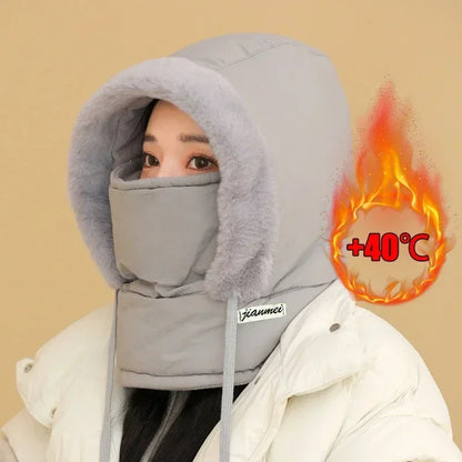 ArcticShield Hood Scarf – Thermal Balaclava for Cold Weather | Windproof Plush Neck & Face Cover