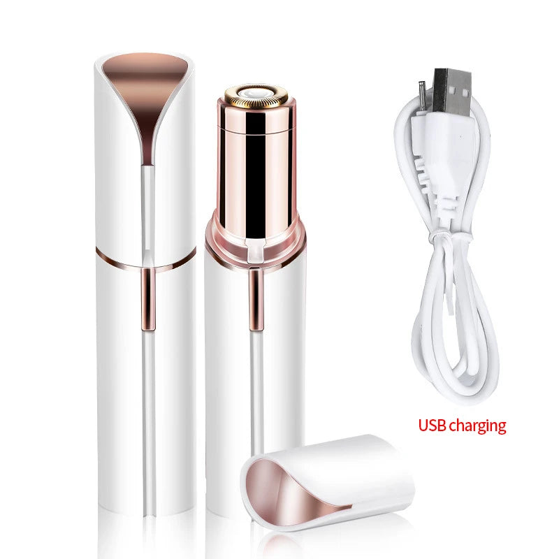 Depiladora facial recargable por USB: depilación indolora y elegante