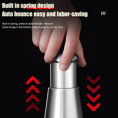 CrushMate Garlic Tool – Manual Handheld Garlic Masher | Push-Style Stainless Steel Crusher