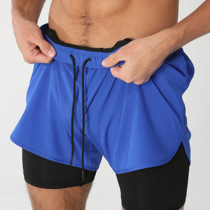 SwiftLayer™ 2-in-1 Men’s Training Shorts – Quick-Dry & Built-In Support