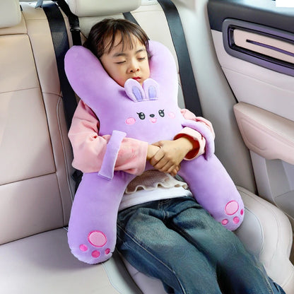 HeadHug Car Pillow – Neck & Head Support Cushion for Kids | Seat Belt Sleeping Aid for Long Trips