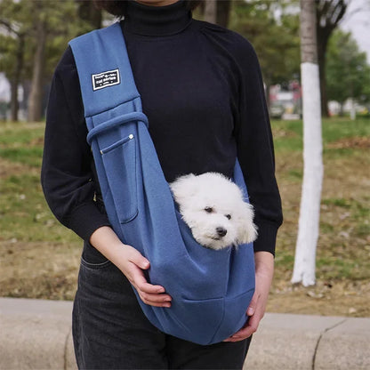 FetchMate Carry Sling – Hands-Free Pet Carrier Bag for Dogs & Cats | Outdoor Travel Ready