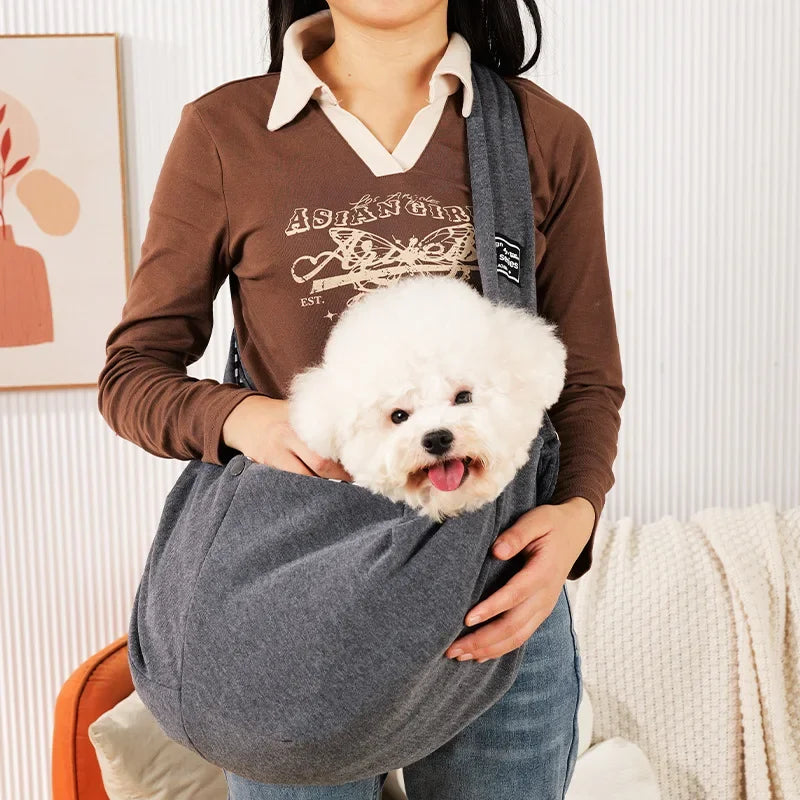 FetchMate Carry Sling – Hands-Free Pet Carrier Bag for Dogs & Cats | Outdoor Travel Ready