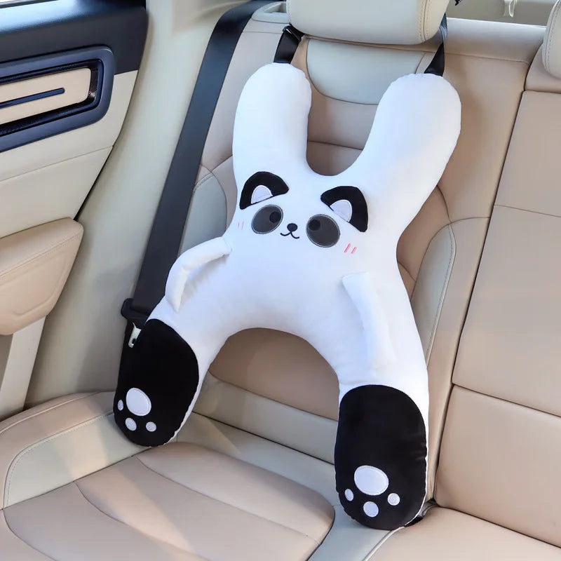 HeadHug Car Pillow – Neck & Head Support Cushion for Kids | Seat Belt Sleeping Aid for Long Trips