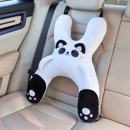 HeadHug Car Pillow – Neck & Head Support Cushion for Kids | Seat Belt Sleeping Aid for Long Trips