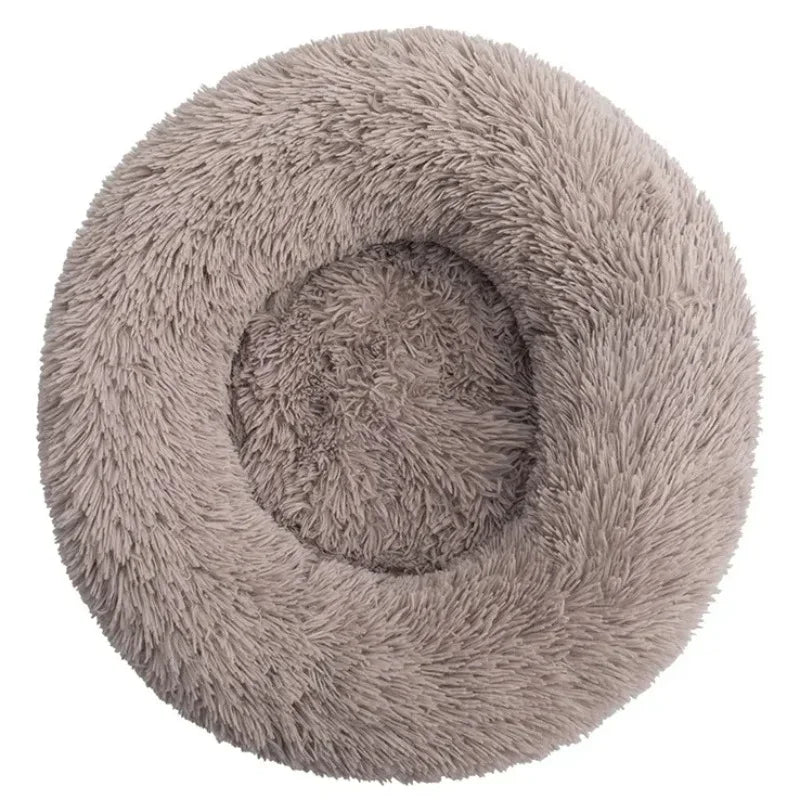 SnuggleNest Pet Bed – Round Plush Bed for Cats & Dogs (Winter Warm, 40–90cm)