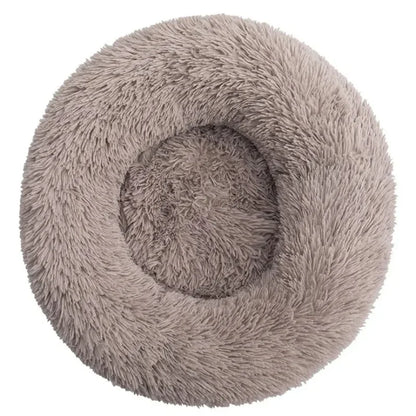 SnuggleNest Pet Bed – Round Plush Bed for Cats & Dogs (Winter Warm, 40–90cm)