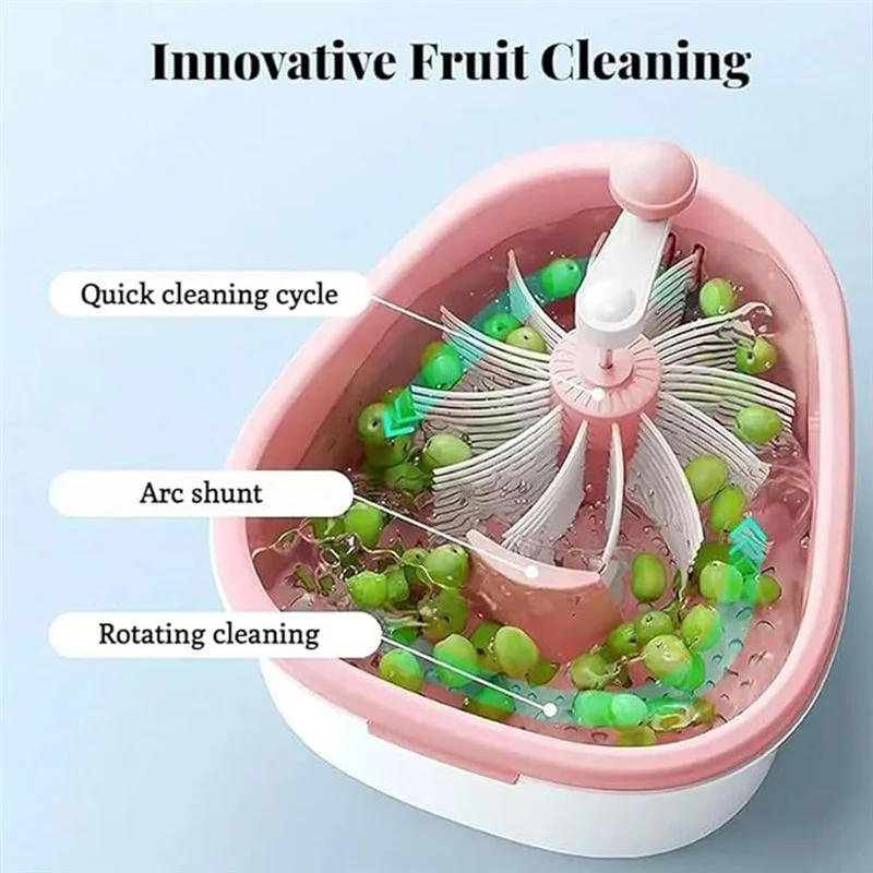 FreshSpin Bowl – Portable Fruit & Veg Washing and Drying Bowl | Hands-Free Kitchen Tool