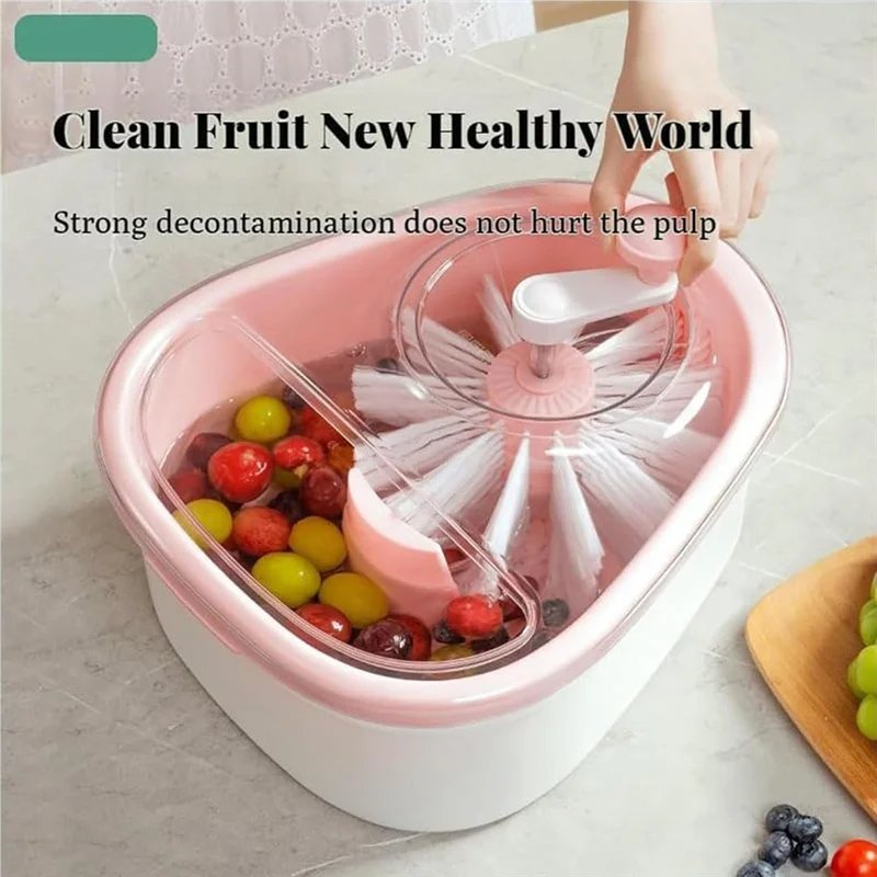 FreshSpin Bowl – Portable Fruit & Veg Washing and Drying Bowl | Hands-Free Kitchen Tool