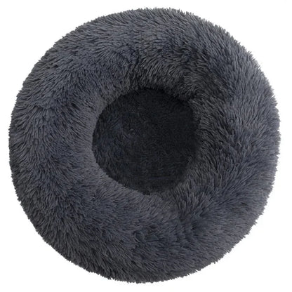 SnuggleNest Pet Bed – Round Plush Bed for Cats & Dogs (Winter Warm, 40–90cm)