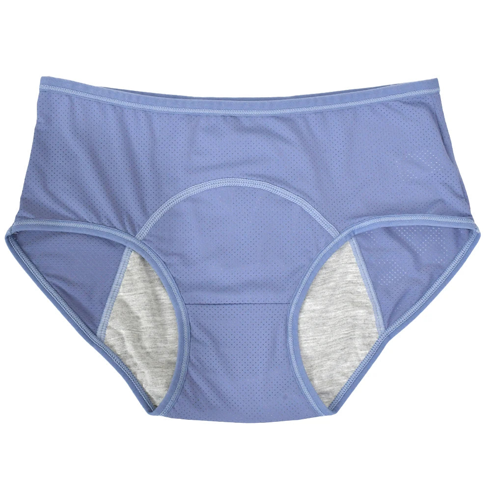 LunaCool Leakproof Panties – Ice Silk Menstrual Briefs | Mid Waist, Waterproof & Sexy Design