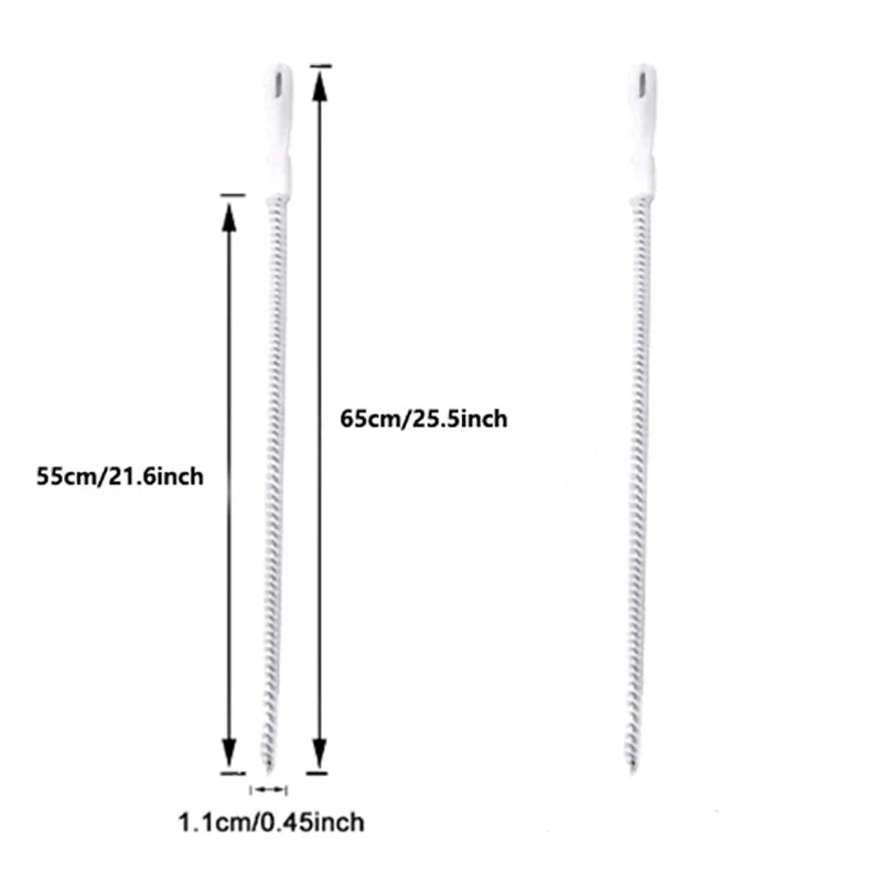 FlexiScrub Pipe Cleaner – Long Brush for Sink & Drain Clearing | Bathroom & Sewer Clog Remover (1/2pcs)