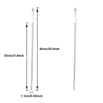 FlexiScrub Pipe Cleaner – Long Brush for Sink & Drain Clearing | Bathroom & Sewer Clog Remover (1/2pcs)