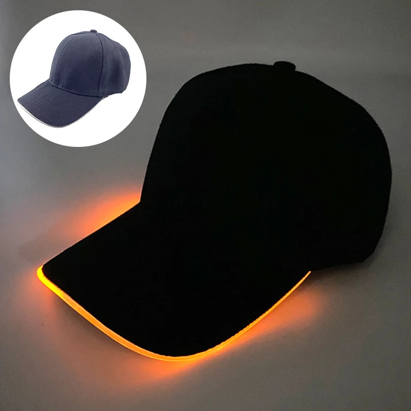 LumiGroove Flash Hat – LED Light-Up Glow Cap for Clubs, Bars & Performances | Rave Headwear